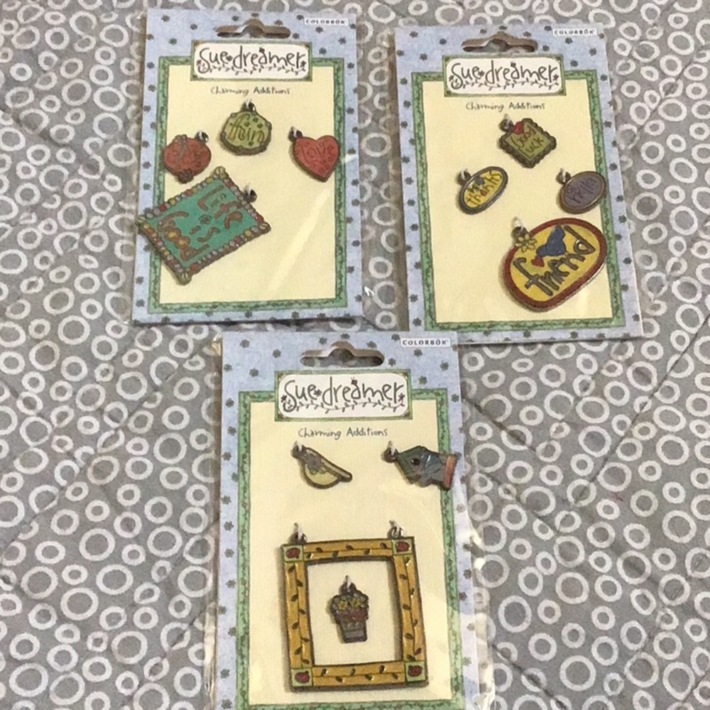 🏷 New Scrapbooking Supplies Sue Dreamer Charms Bundle of 3
